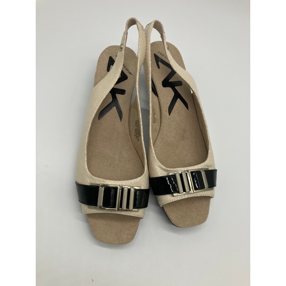 Anne Klein Sport Slip On Sandal Elastic Heel  Womens Size‎ 9M NWOT